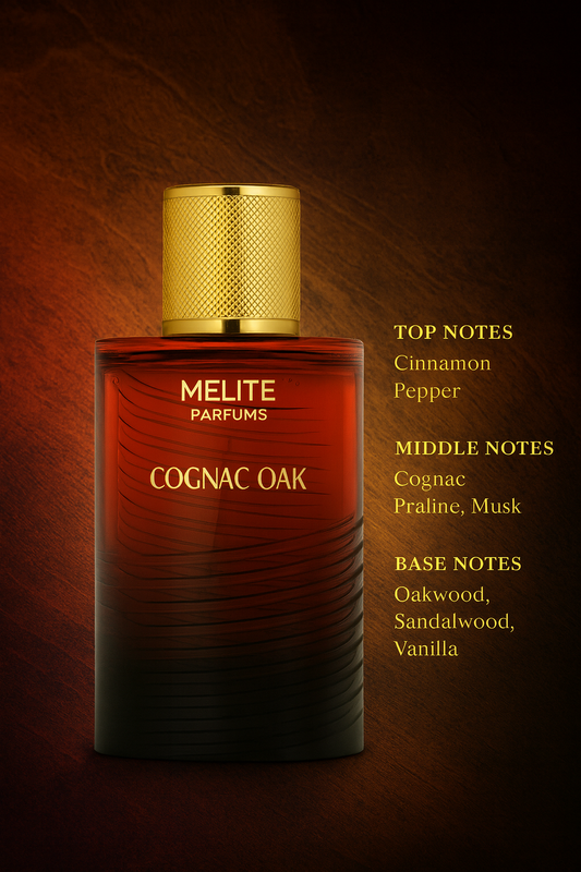 Melite parfums cognac Oak samples