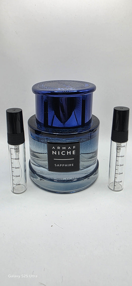 Armaf Niche sapphire samples