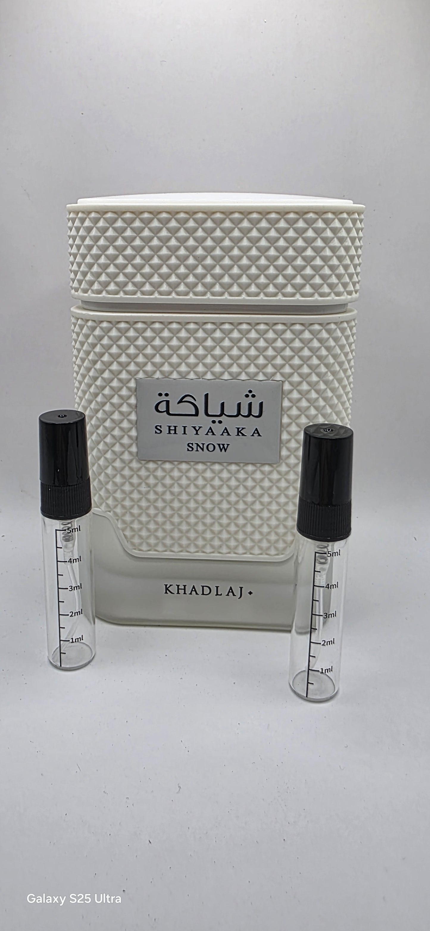 Khadlaj shiyaaka Snow samples