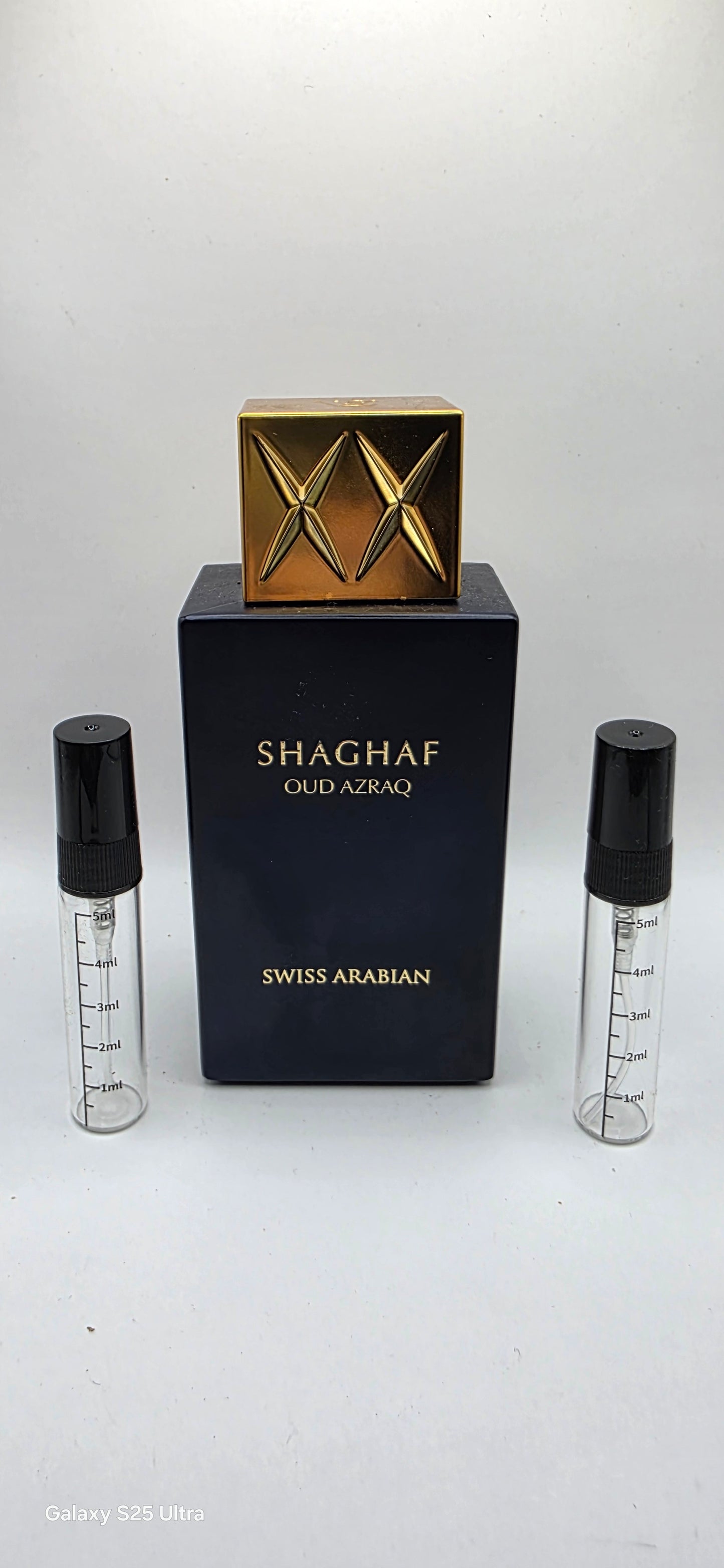 Swiss Arabian Shaghaf Azraq samples