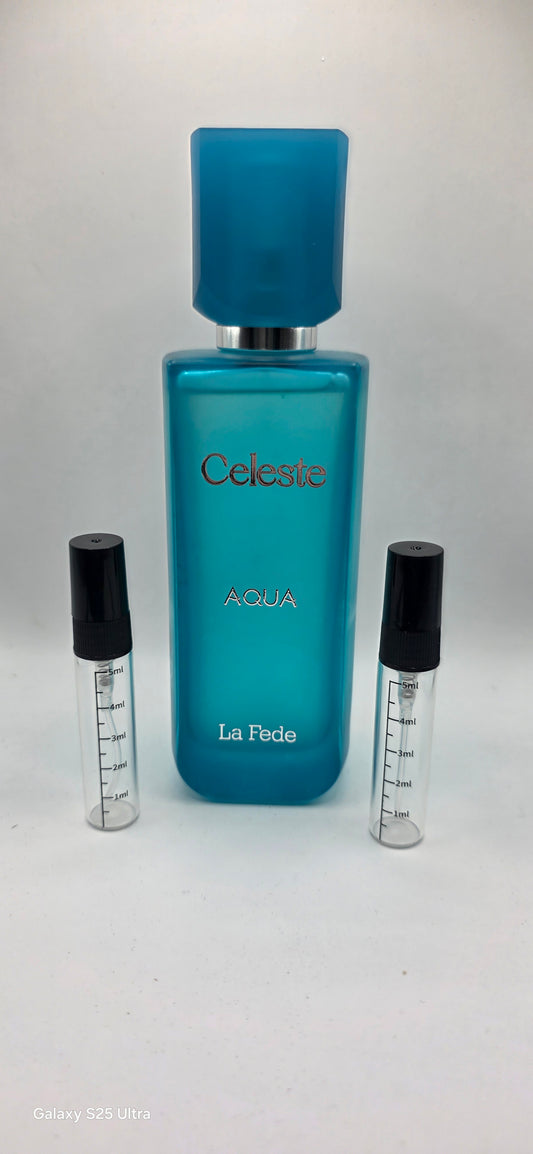 La Fede celeste Aqua samples