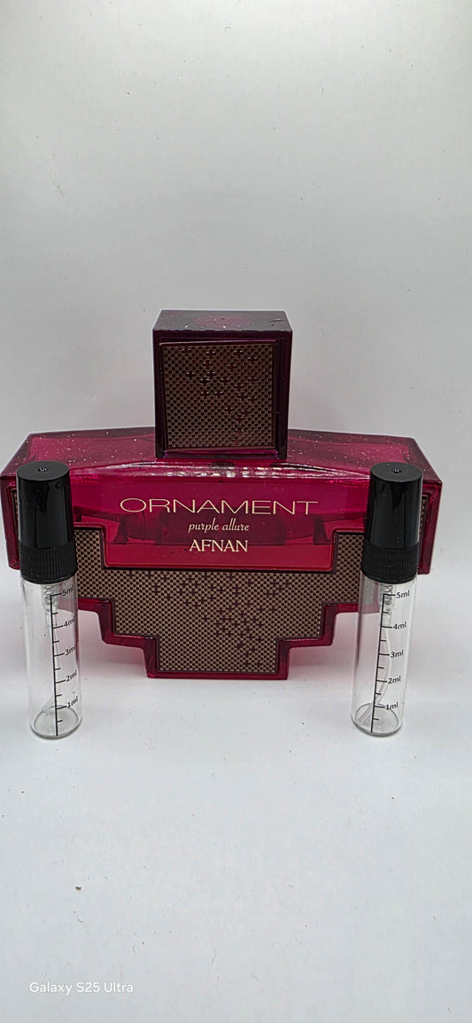 Afnan ornament fragrance samples